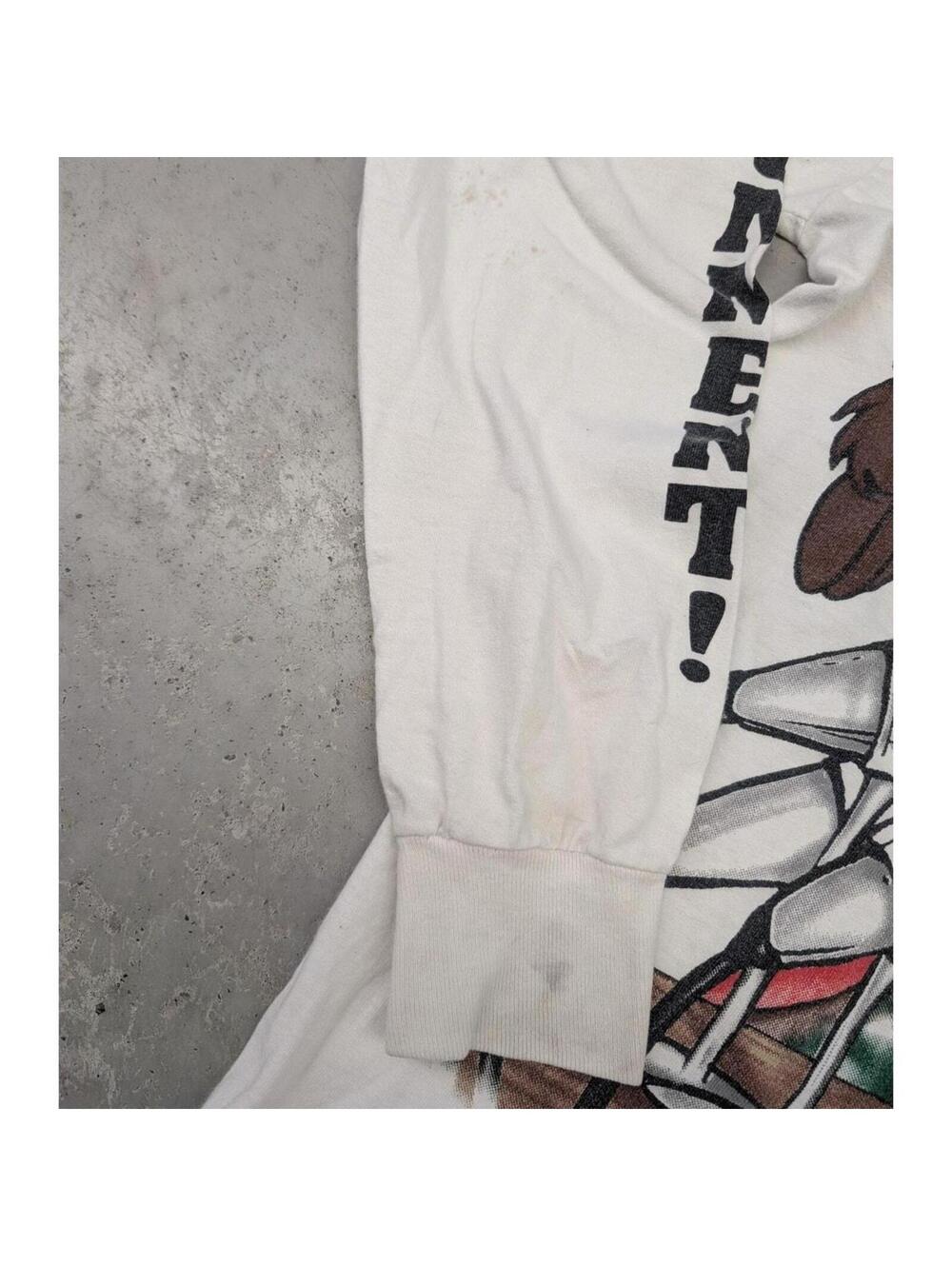Vintage Looney Tunes Taz "No Comment" long sleeve shirt - Picture 3 of 8